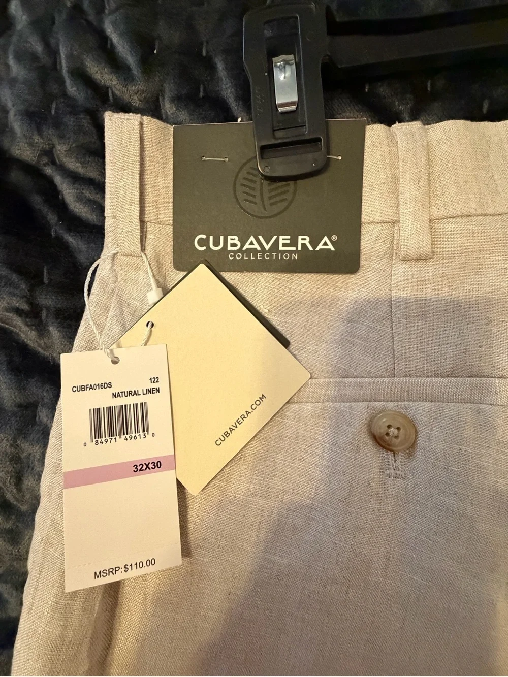 Cubavera Light Beige Linen-Blend Suit Jacket